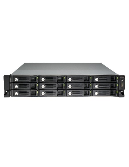 QNAP TVS-1271U-RP NAS Armadio (2U) Collegamento ethernet LAN Nero, Grigio G3250