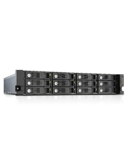 QNAP TVS-1271U-RP NAS Armadio (2U) Collegamento ethernet LAN Nero, Grigio G3250