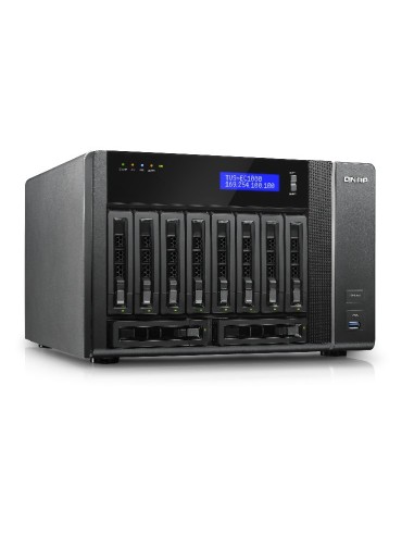 QNAP TVS-EC1080-I3-8G server NAS e di archiviazione Tower Collegamento ethernet LAN Nero i3-4150