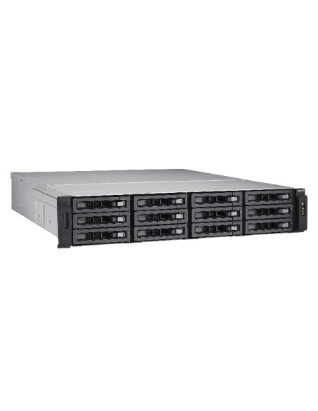 QNAP TVS-EC1280U-SAS-RP NAS Armadio (2U) Collegamento ethernet LAN Nero E3-1246V3