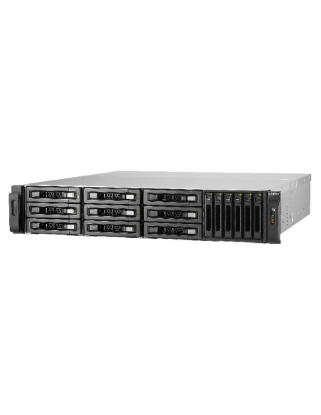 QNAP TVS-EC1580MU-SAS-RP-8GE NAS Armadio (3U) Collegamento ethernet LAN Nero E3-1246V3