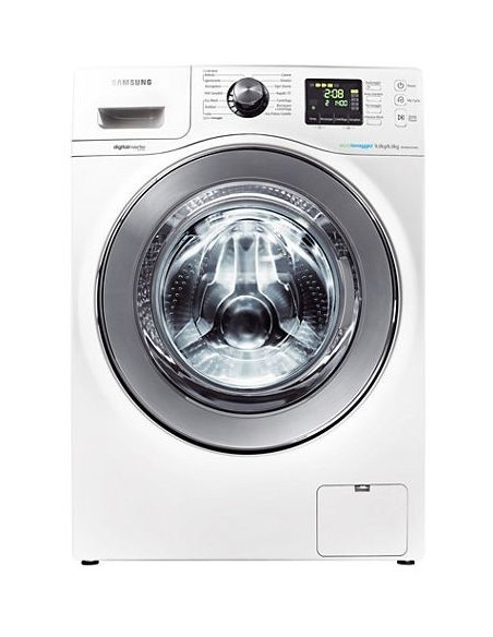 Samsung WD906P4SAWQ ET lavasciuga Libera installazione Caricamento frontale Grigio, Bianco