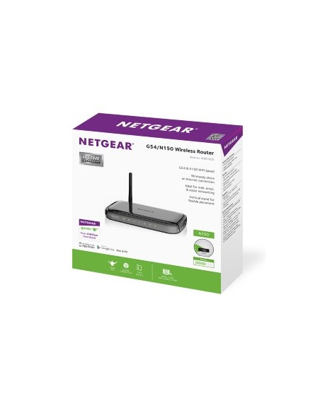 NETGEAR WNR1000-200PES router wireless Fast Ethernet 4G Nero, Grigio
