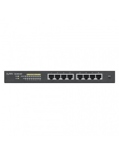 Zyxel GS1900-8HP Gestito L2 Gigabit Ethernet (10 100 1000) Supporto Power over Ethernet (PoE) Nero