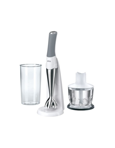 Braun MQ 930 CC frullatore 0,5 L Frullatore ad immersione Grigio, Acciaio inossidabile, Bianco