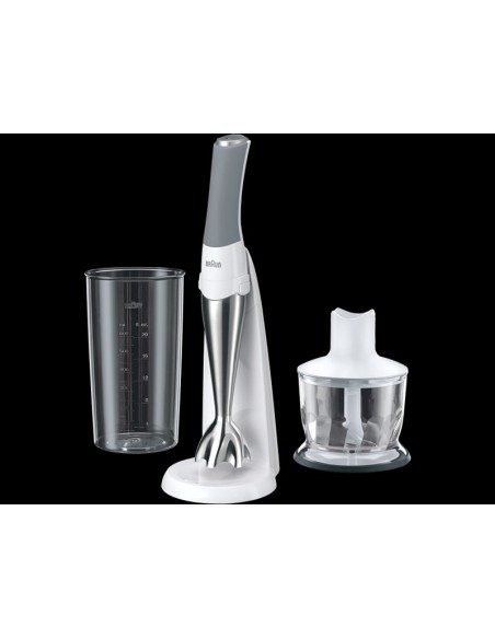 Braun MQ 930 CC frullatore 0,5 L Frullatore ad immersione Grigio, Acciaio inossidabile, Bianco