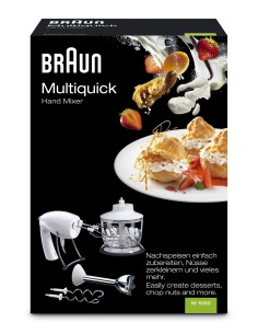 Braun MULTIQUICK 1050 sbattitore Sbattitore manuale 500 W Blu, Bianco 2