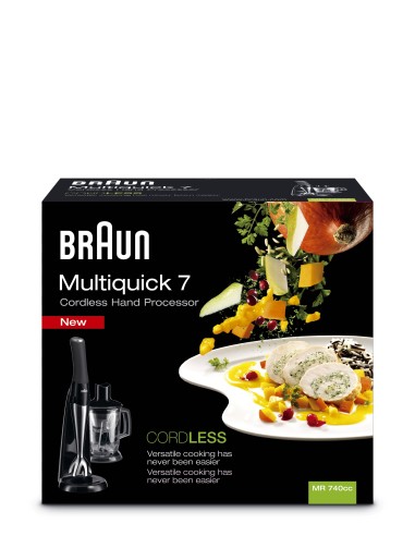Braun MR 740cc 1 L Frullatore ad immersione 400 W Nero, Acciaio inossidabile