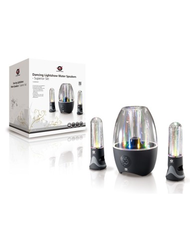 Conceptronic Altoparlanti Dancing Lightshow Water – Set di alta qualità