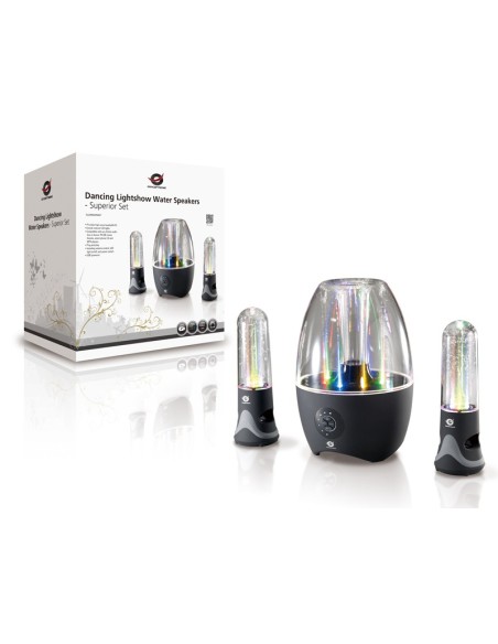 Conceptronic Altoparlanti Dancing Lightshow Water – Set di alta qualità