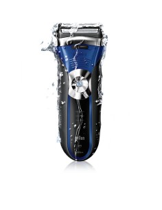 Braun Series 3 340s-4 Rasoio Trimmer Nero, Blu 2