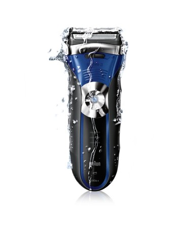 Braun Series 3 340s-4 Rasoio Trimmer Nero, Blu