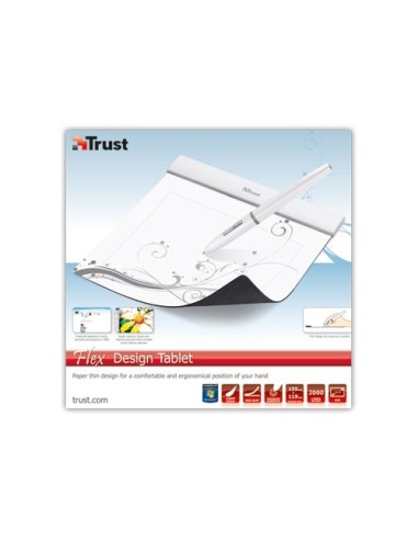 Trust Flex Design tavoletta grafica Bianco 155 x 120 mm