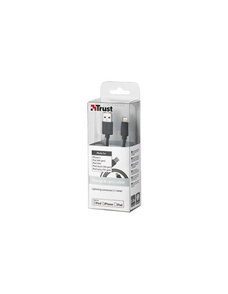 Trust 19170 cavo per cellulare Nero 1 m USB A Apple 30-pin