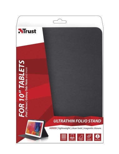 Trust 19993 custodia per tablet 25,4 cm (10") Custodia a libro Nero