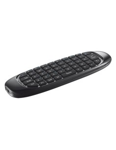 Trust Wireless Keyboard & Air Mouse for TV, PC, PS & Media Player tastiera RF Wireless QWERTY Nero
