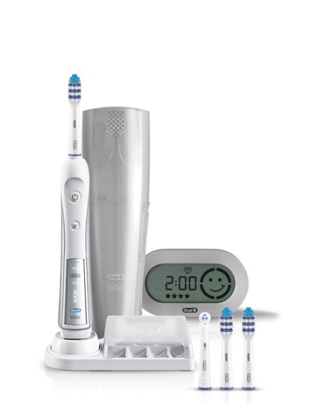 Oral-B TriZone 5500 Adulto Argento, Bianco