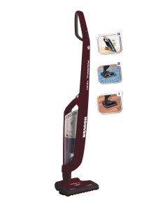Hoover FJ 192 R2 Senza sacchetto Nero, Rosso