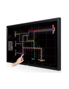 LG 42LT55A visualizzatore di messaggi Pannello piatto per segnaletica digitale 106,7 cm (42") LED 450 cd m² Full HD Nero Touch 2