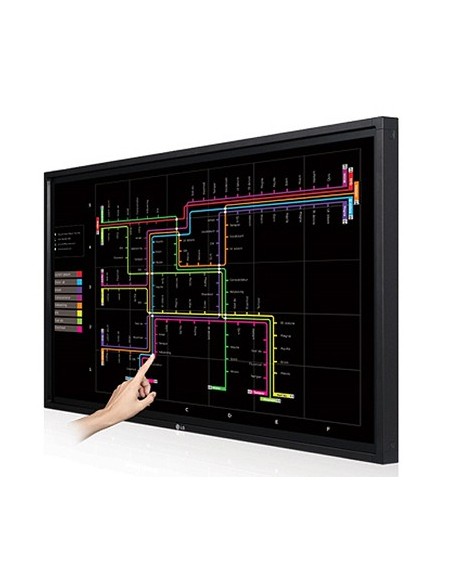 LG 42LT55A visualizzatore di messaggi Pannello piatto per segnaletica digitale 106,7 cm (42") LED 450 cd m² Full HD Nero Touch
