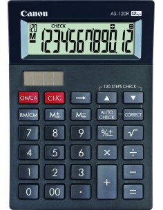 Canon AS-120R calcolatrice Desktop Calcolatrice con display Nero, Grigio