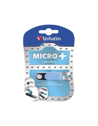 Verbatim Micro+ USB Drive 16 GB unità flash USB USB tipo A 2.0 Nero, Blu