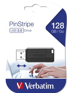 Verbatim PinStripe - Memoria USB da 128 GB - Nero