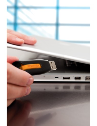 Verbatim V3 USB Drive 16GB unità flash USB USB tipo A 3.2 Gen 1 (3.1 Gen 1) Nero, Arancione