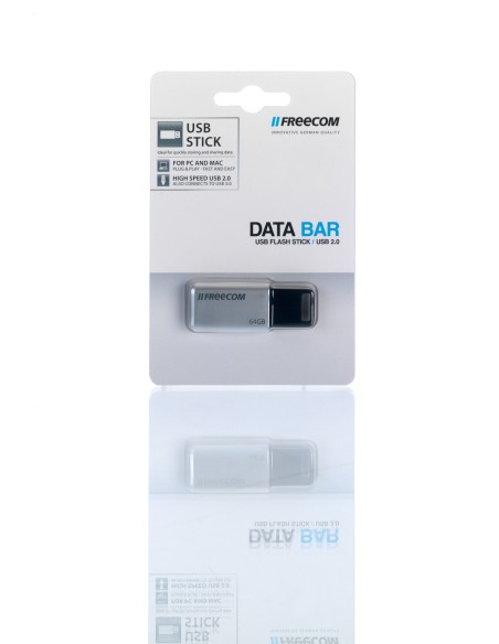 Freecom Databar unità flash USB 64 GB USB tipo A 2.0 Nero, Argento