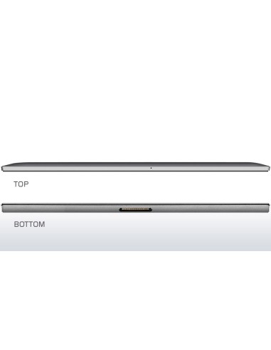 Lenovo Miix 2 10 64 GB 25,6 cm (10.1") Intel Atom® 2 GB Wi-Fi 4 (802.11n) Windows 8.1 Argento