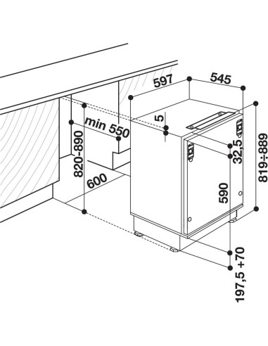 Hotpoint BTSZ 1632 HA Frigo da tavolo incasso