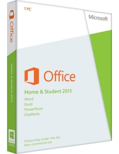Microsoft Office Home and Student 2013 1 licenza e Inglese
