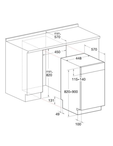 Hotpoint LSTA+ 116 HA lavastoviglie A scomparsa totale 10 coperti