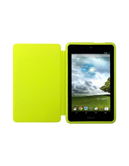 ASUS MeMO Pad HD 7 Persona Cover Custodia flip a libro Verde, Giallo