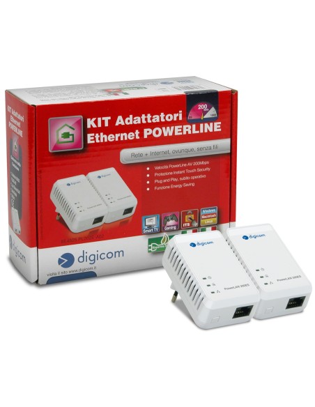 Digicom PL202E-A02 200 Mbit s Bianco