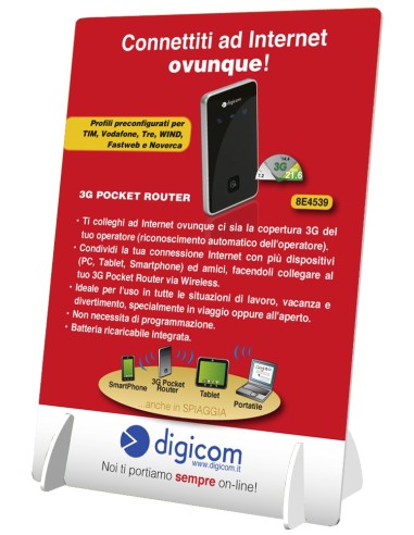 Digicom R3GW21-T01 router wireless 3G Nero