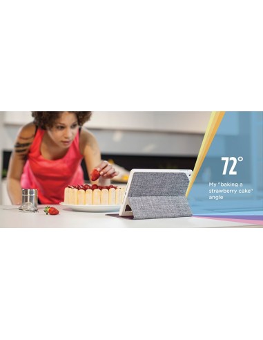 Logitech Hinge 20,1 cm (7.9") Custodia a libro Marrone