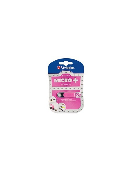 Verbatim Store 'n' Go 8GB unità flash USB USB tipo A 2.0 Nero, Rosa