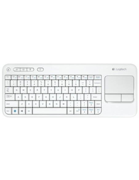 Logitech Wireless Touch Keyboard K400 tastiera RF Wireless QWERTY Italiano Bianco