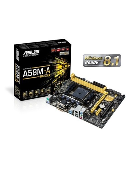 ASUS A58M-A USB3 AMD A58 FCH (Bolton D2) Socket FM2+ micro ATX