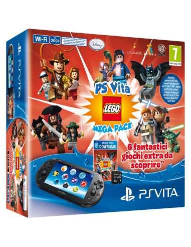 Sony PS VITA 2000 + LEGO Mega Pack console da gioco portatile 12,7 cm (5") 1 GB Touch screen Wi-Fi Nero