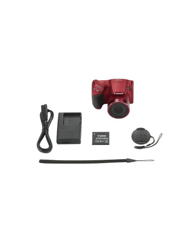 Canon PowerShot SX400 IS 1 2.3" Fotocamera Bridge 16 MP CCD 4608 x 3456 Pixel Nero, Rosso