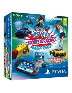 Sony PS Vita + Mega Pack (Sports & Racing) console da gioco portatile 12,7 cm (5") 1 GB Touch screen Wi-Fi Nero