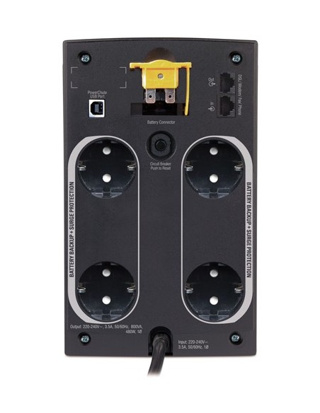 APC BX800CI-GR gruppo di continuità (UPS) 0,8 kVA 480 W 4 presa(e) AC