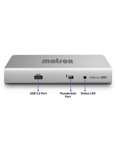 Matrox DS1 HDMI Thunderbolt docking station Cablato Argento