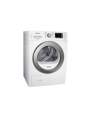 Samsung DV90F5E6HGW asciugatrice Libera installazione Caricamento frontale 9 kg A++ Cromo, Bianco