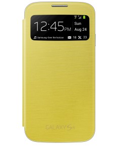 Samsung S View custodia per cellulare Custodia flip a libro Giallo