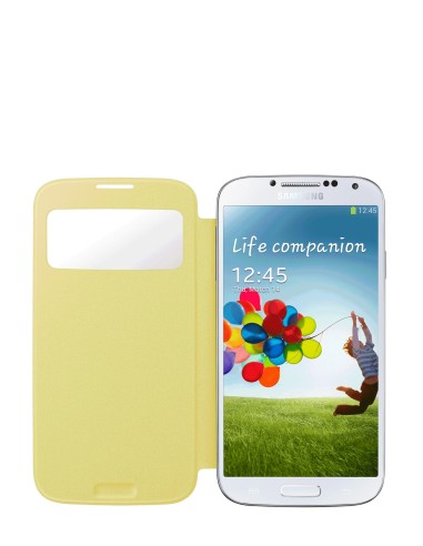 Samsung S View custodia per cellulare Custodia flip a libro Giallo