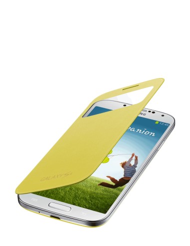 Samsung S View custodia per cellulare Custodia flip a libro Giallo