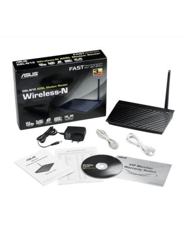 ASUS DSL-N10 B1 router wireless Fast Ethernet Nero